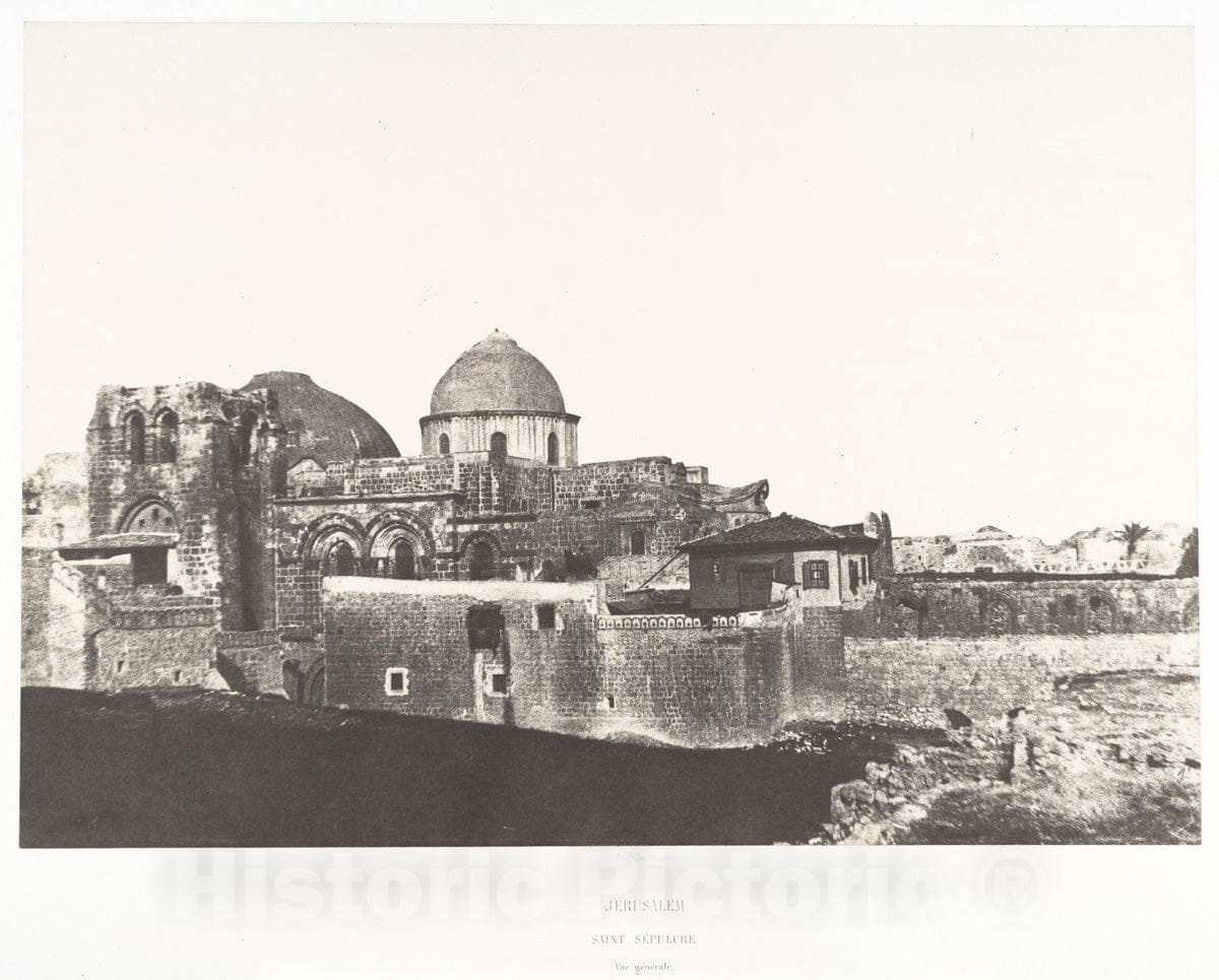 Photo Print : Auguste Salzmann - Jérusalem, Saint-Sépulcre, Vue générale, 1 : Vintage Wall Art
