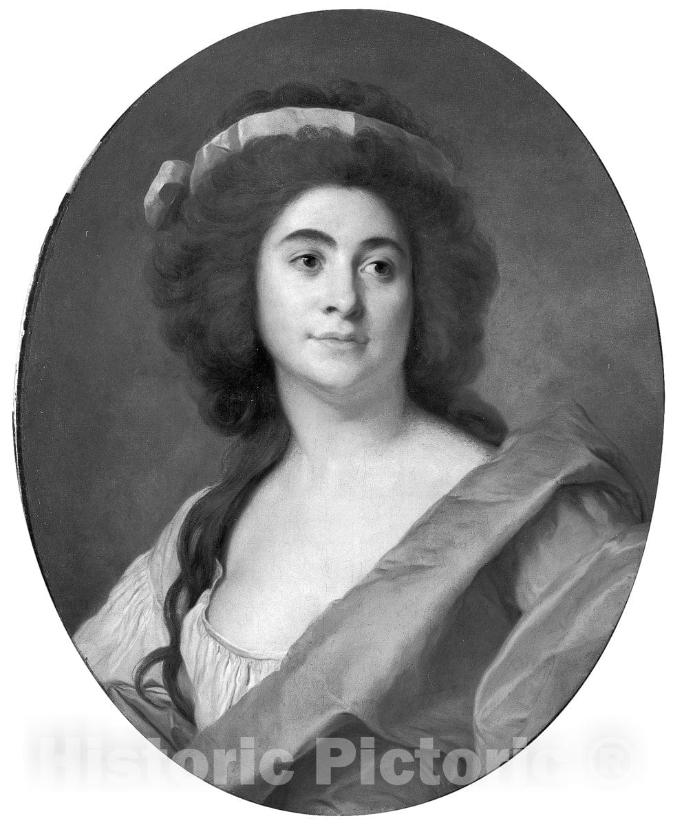 Art Print : Portrait of a Lady, Joseph Siffred Duplessis, c 1720, Vintage Wall Decor :