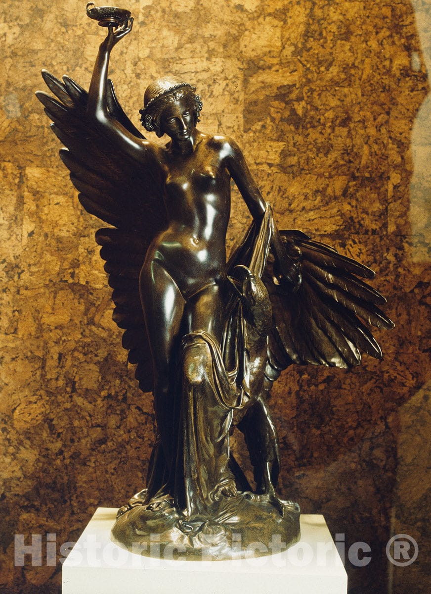 Art Print : Hebe and the Eagle of Jupiter, FranÃ§ois Rude, c 1235, Vintage Wall Decor :