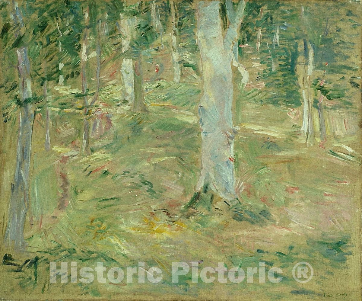 Art Print : ForÃªt de CompiÃ¨gne, Berthe Morisot, c 1885, Vintage Wall Decor :