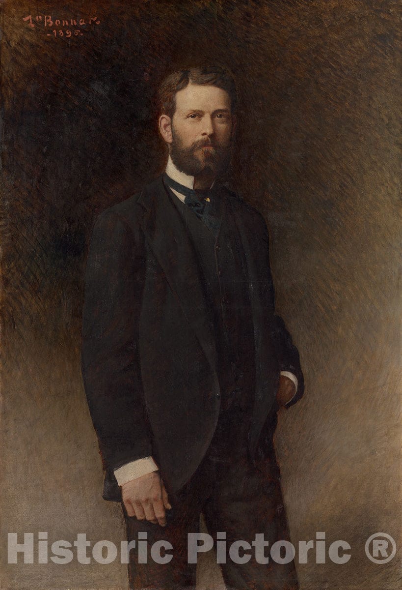 Art Print : Portrait of Henry Field, Leon Joseph Florentin Bonnat, c 1896, Vintage Wall Decor :