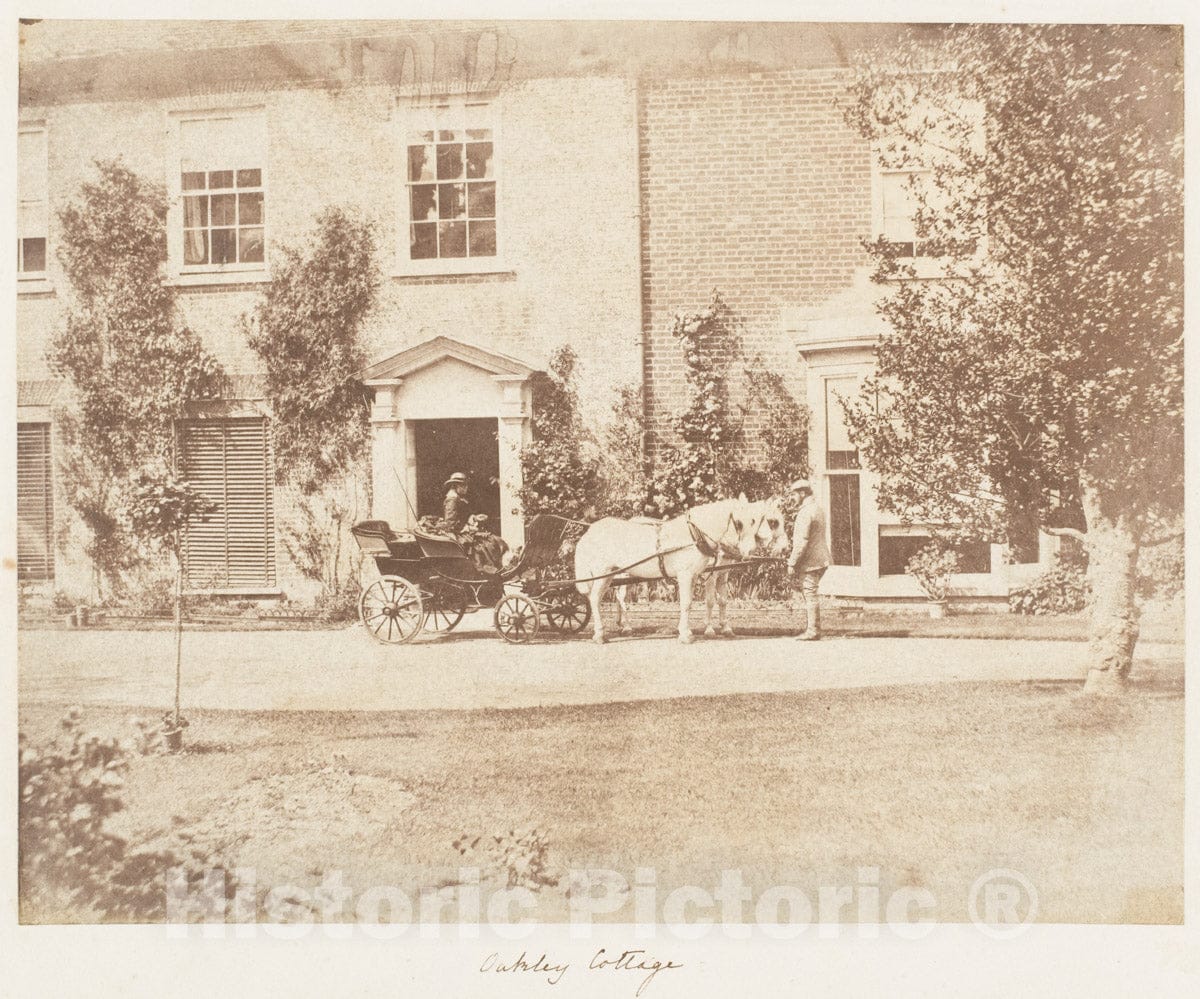Photo Print : John Dillwyn Llewelyn - Oakley Cottage : Vintage Wall Art