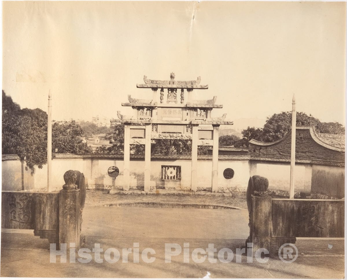 Photo Print : Tung Hing - Triumphal Arche, Foochow : Vintage Wall Art