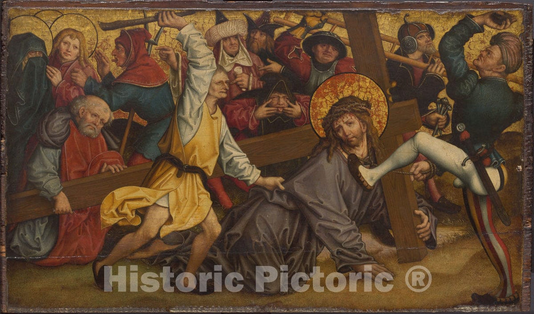 Art Print : Christ Carrying the Cross, Hans Maler, c 1510, Vintage Wall Decor :