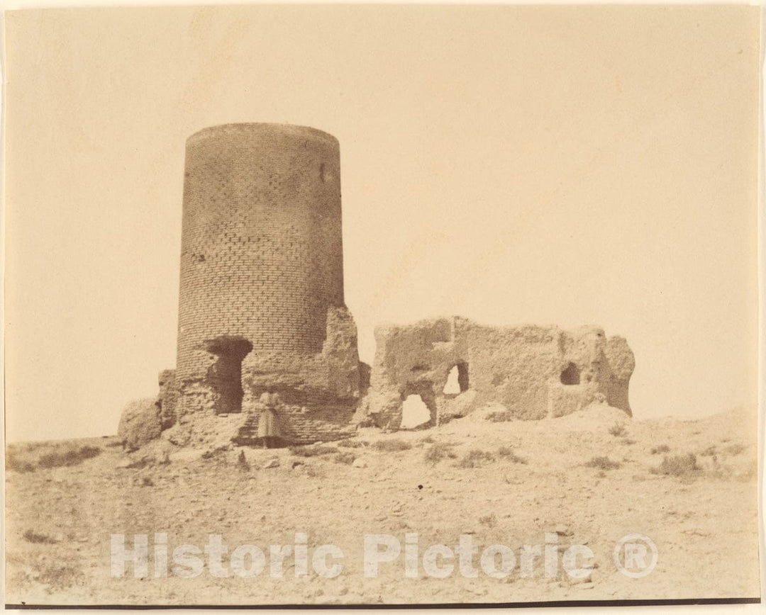 Photo Print : Possibly by Luigi Pesce - Ruins of Tus, Khorasan : Vintage Wall Art