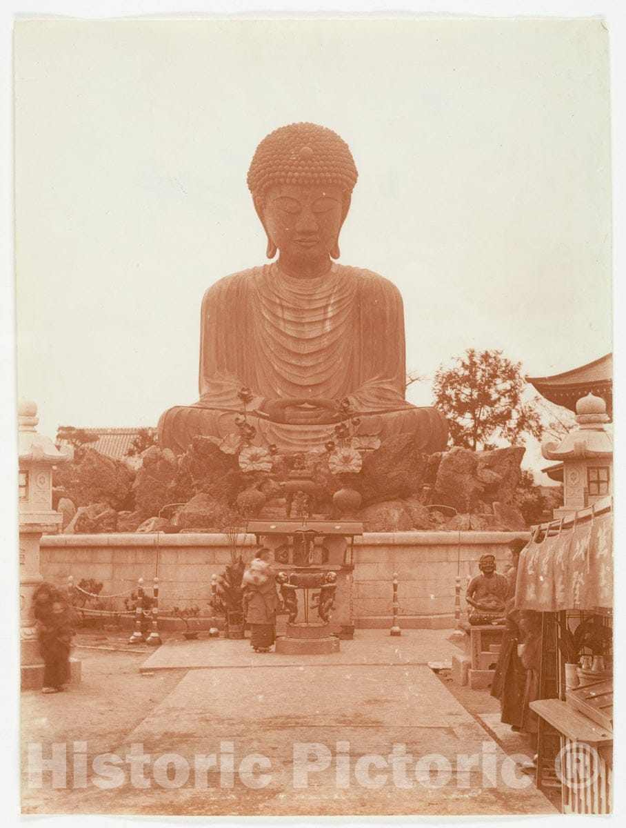 Photo Print : Adolf de Meyer - Daibutsu Great Buddha, N?fuku-ji Temple, Kobe, Japan : Vintage Wall Art