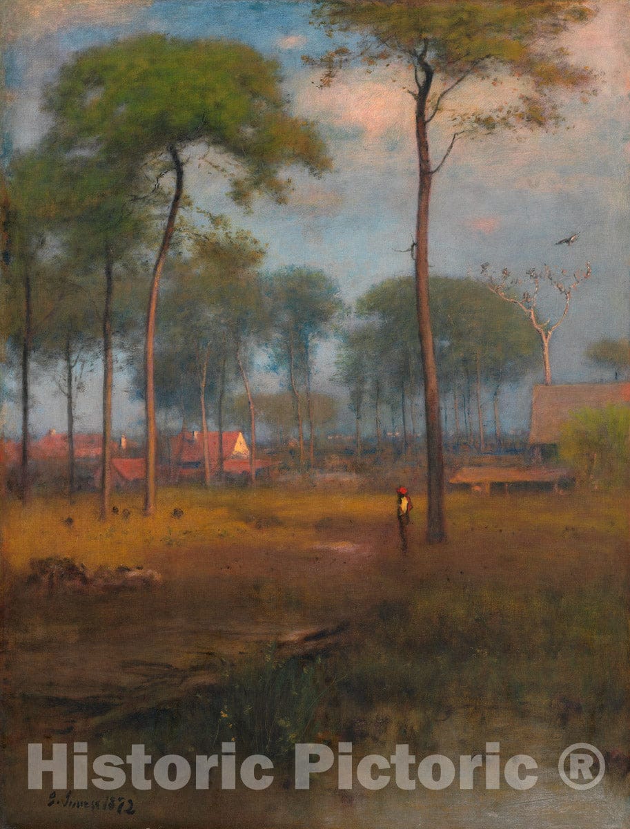 Art Print : Early Morning, Tarpon Springs, George Inness, 1892, Vintage Wall Decor :