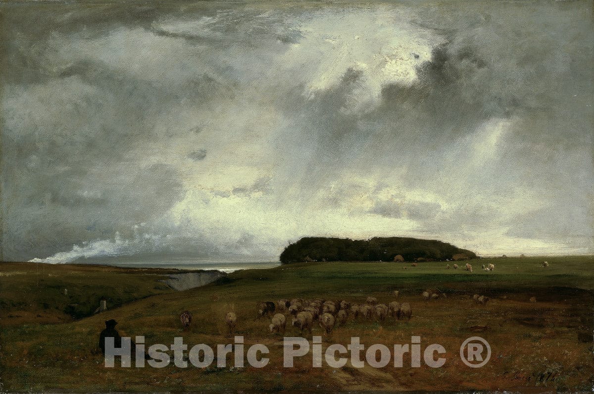 Art Print : The Storm, George Inness, 1876, Vintage Wall Decor :