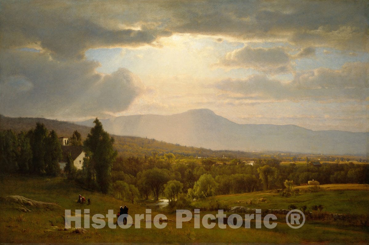 Art Print : Catskill Mountains, George Inness, 1870, Vintage Wall Decor :