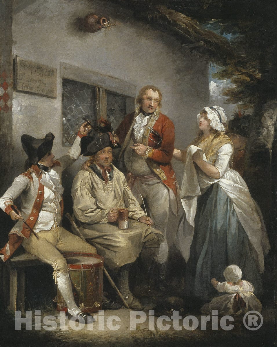 Art Print : Trepanning a Recruit, George Morland, c 1790, Vintage Wall Decor :