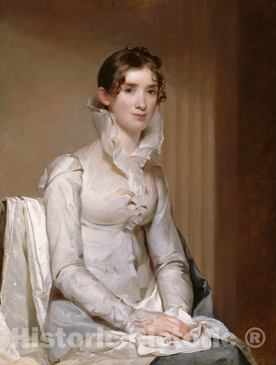 Art Print : Mrs. Klapp (Anna Milnor), Thomas Sully, 1814, Vintage Wall Decor :