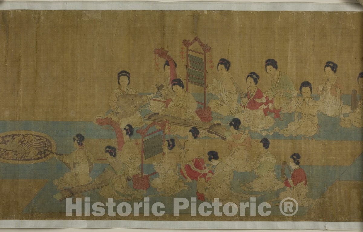 Art Print : United by Music, Zhou Wenju, c 1413, Vintage Wall Decor :