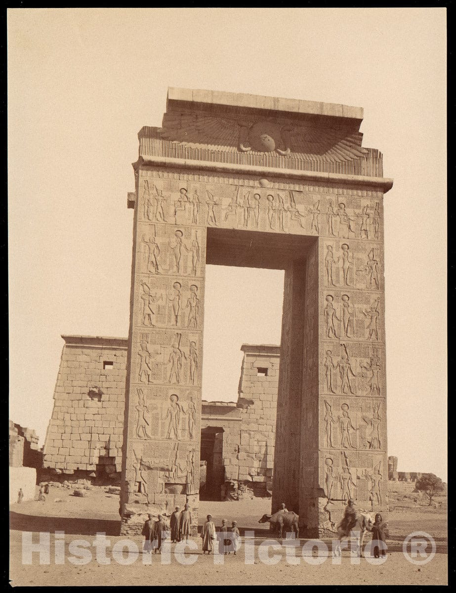 Photo Print : Karnak. Pylone de Ptolomee : Vintage Wall Art