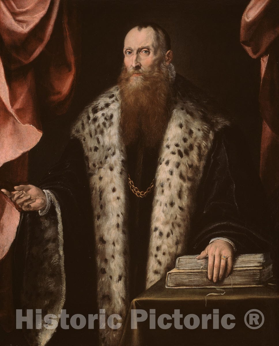Art Print : Portrait of a Gentleman, Pietro Marescalchi, c 1540, Vintage Wall Decor :