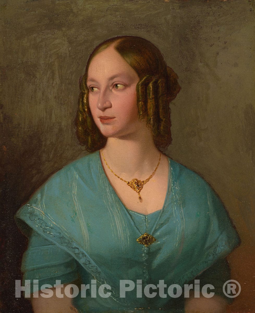Art Print : Mrs. Daniel Embury (Emma Catherine Manley), c 1975, Vintage Wall Decor :
