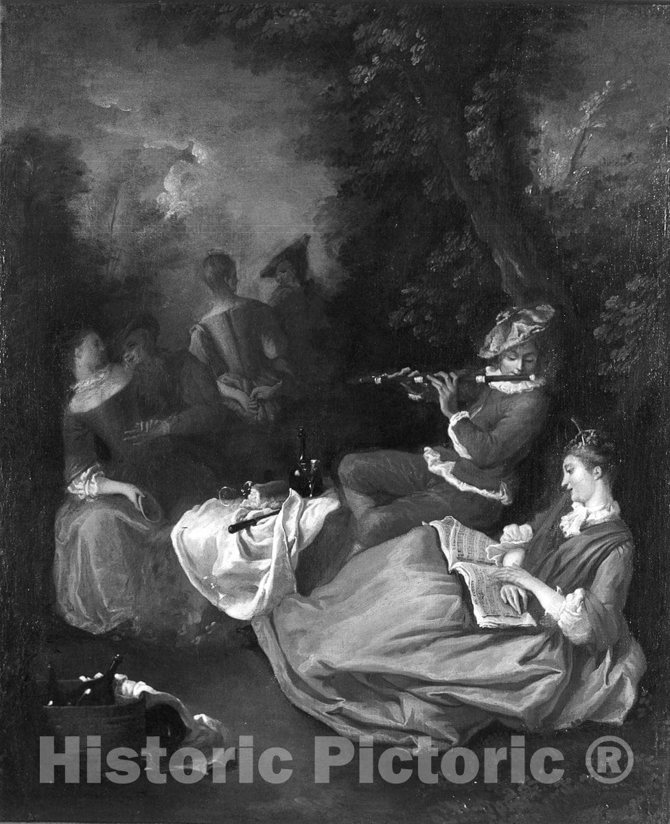 Art Print : FÃªte ChampÃªtre, c 1830, Vintage Wall Decor :