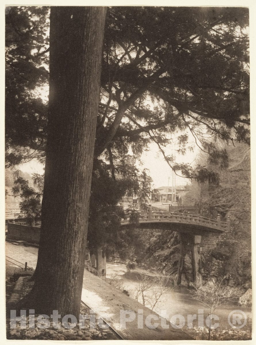 Photo Print : Adolf de Meyer - Shinkyo Bridge, Nikk?, Japan : Vintage Wall Art