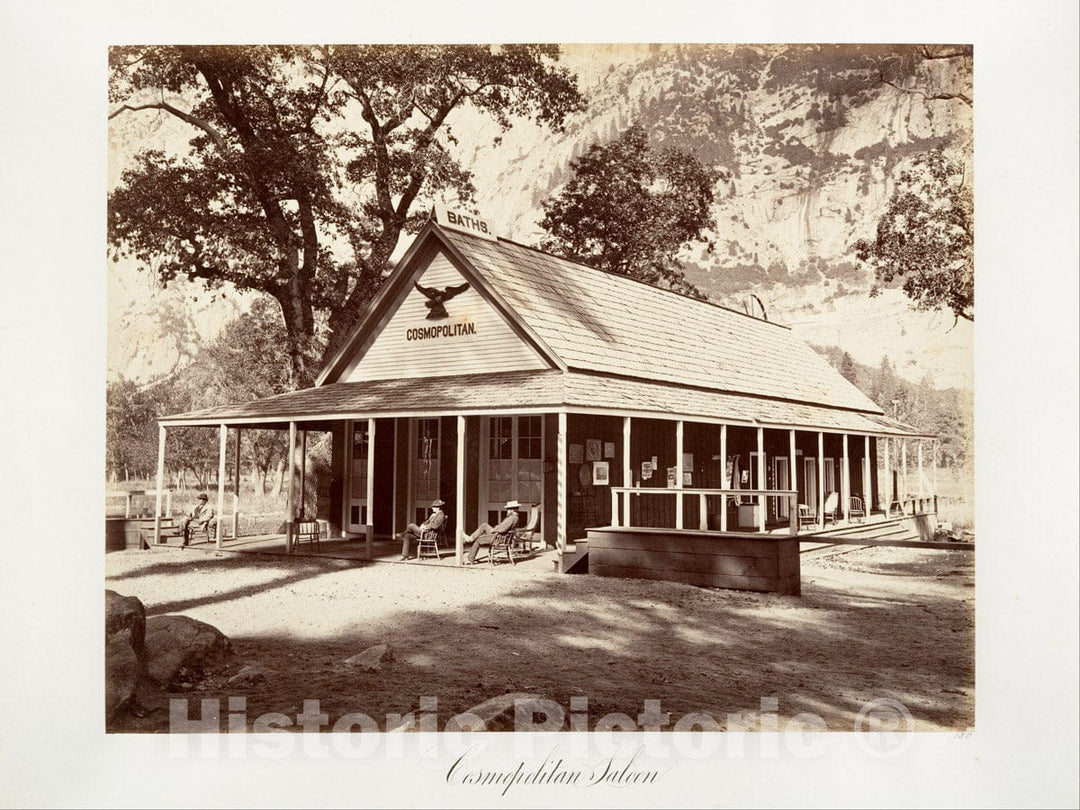 Photo Print : Carleton E. Watkins - Cosmopolitan Saloon : Vintage Wall Art