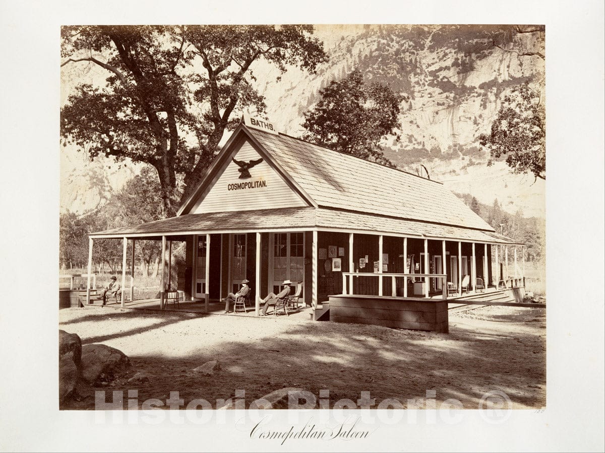 Photo Print : Carleton E. Watkins - Cosmopolitan Saloon : Vintage Wall Art