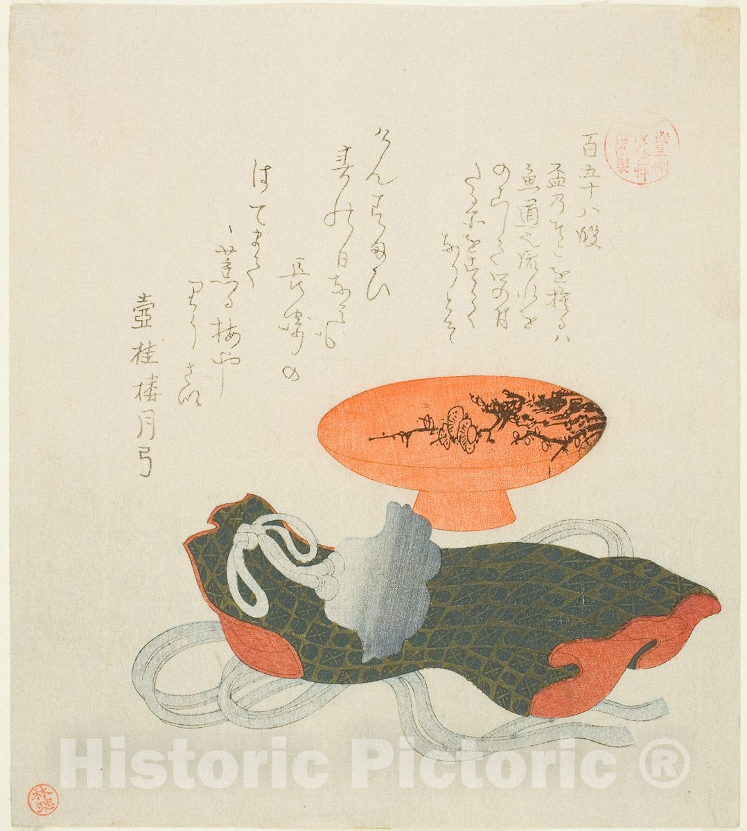 Art Print : Passage 158 , from Essays in Idleness for the Asakusa Group , Kubo Shunman, c 1828, Vintage Wall Decor :