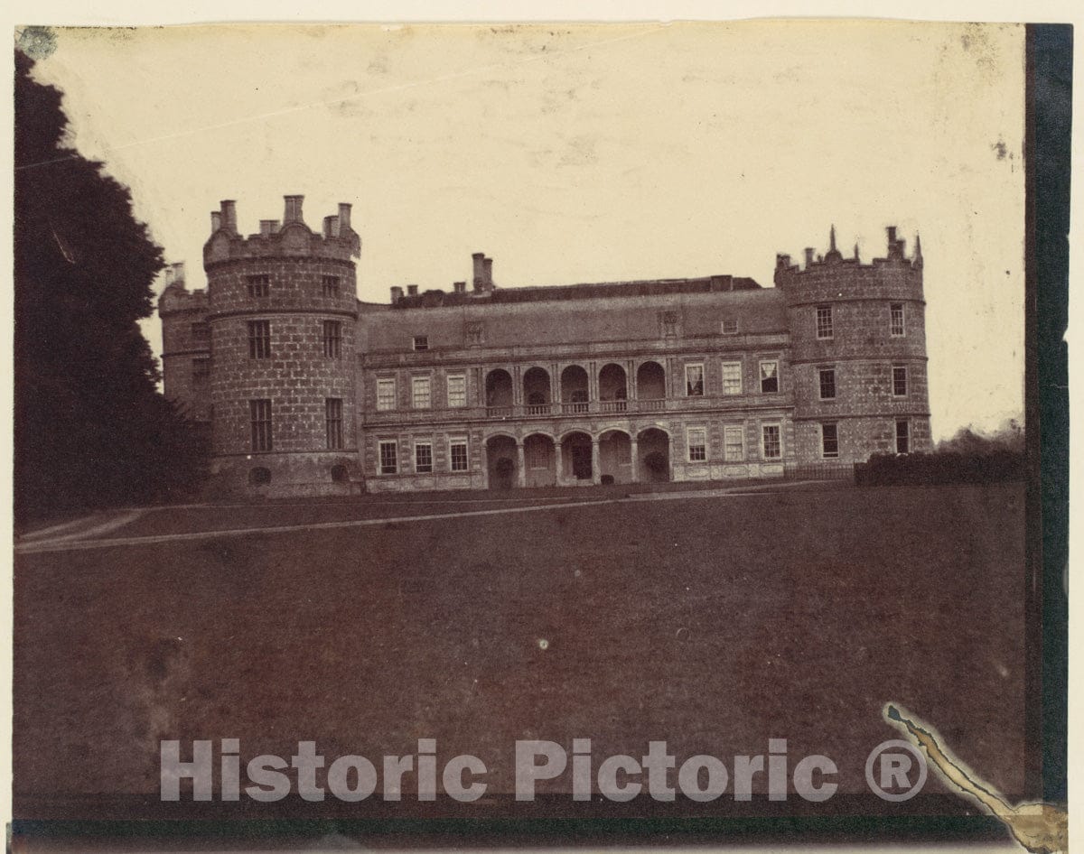 Photo Print : Castle with Round Towers Seen from The Grounds : Vintage Wall Art