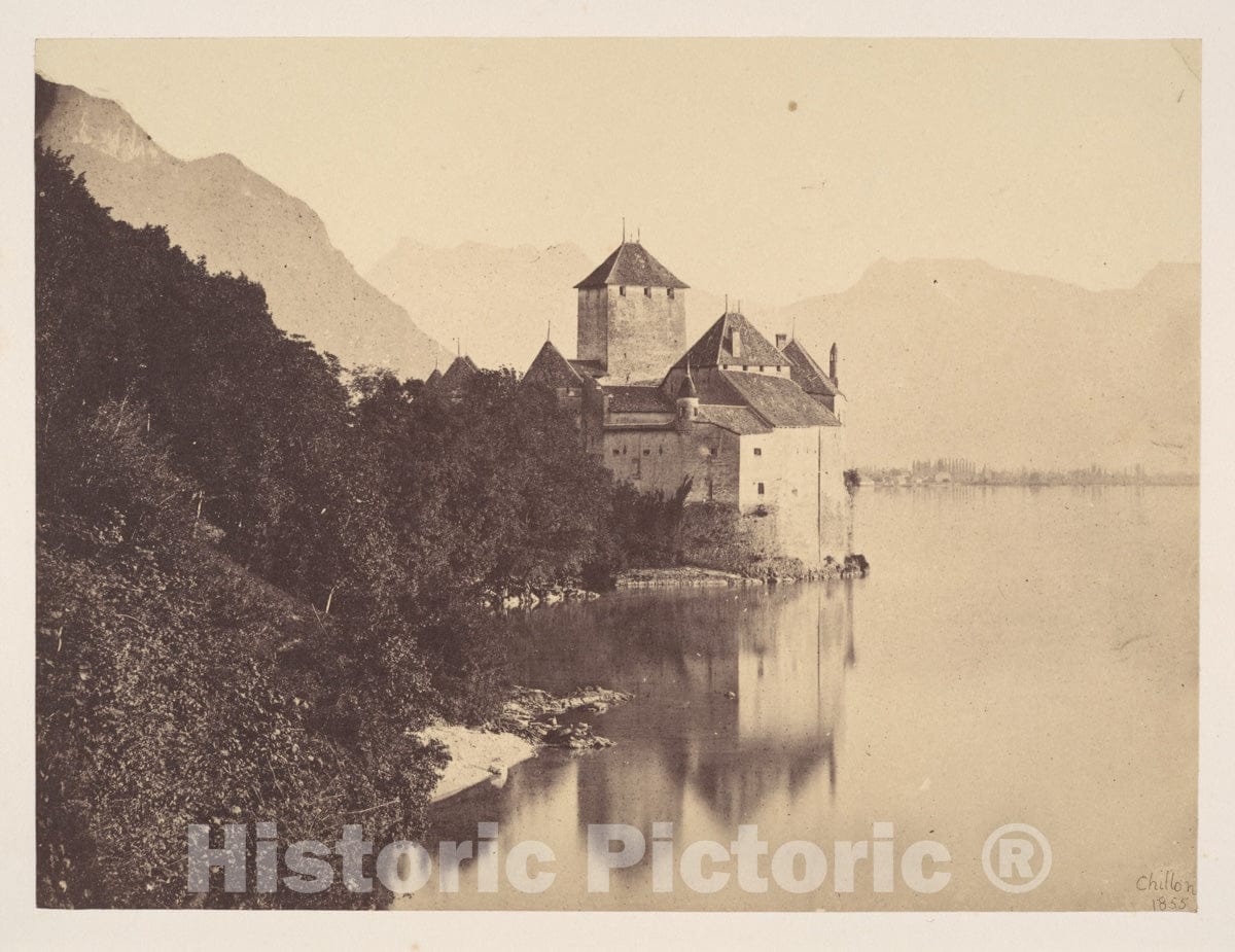Photo Print : John Joscelyn Coghill - The Castle of Chillon : Vintage Wall Art