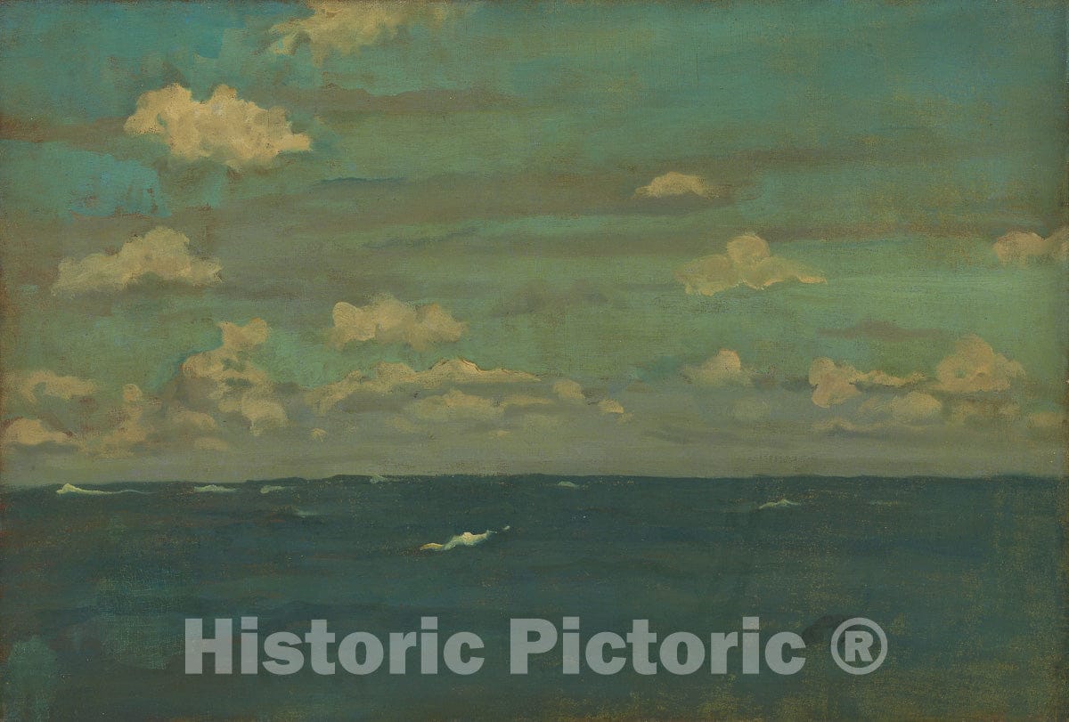 Art Print : Violet and Silver - The Deep Sea, James McNeill Whistler, c 1656, Vintage Wall Decor :