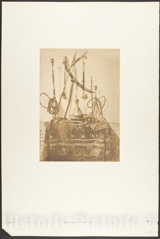 Photo Print : Maxime Du Camp - Armes et ustensiles du Kaire : Vintage Wall Art