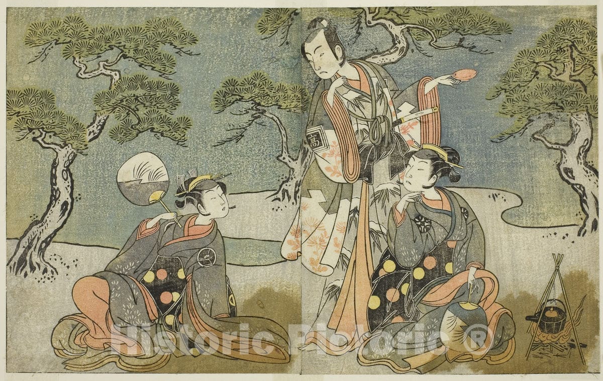Art Print : Kuni no Hana Ono no Itsumoji v12, Katsukawa Shunsho, c 1948, Vintage Wall Decor :