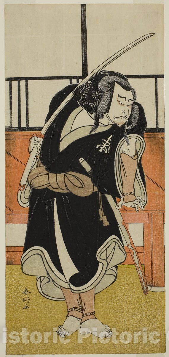 Art Print : Iro Moyo Aoyagi Soga v2, Katsukawa Shunko I, c 1768, Vintage Wall Decor :