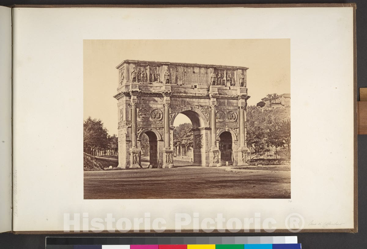 Photo Print : Eugène Constant - Arco di Constantino : Vintage Wall Art