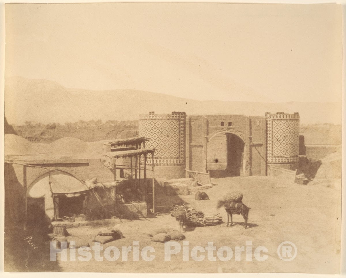 Photo Print : Luigi Pesce - Gate of Government, Teheran, Iran : Vintage Wall Art
