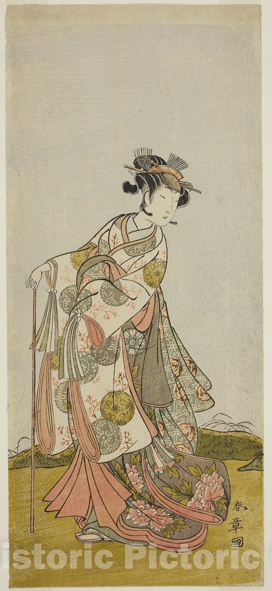Art Print : Shin Usuyuki Monogatari v3, Katsukawa Shunsho, c 1793, Vintage Wall Decor :