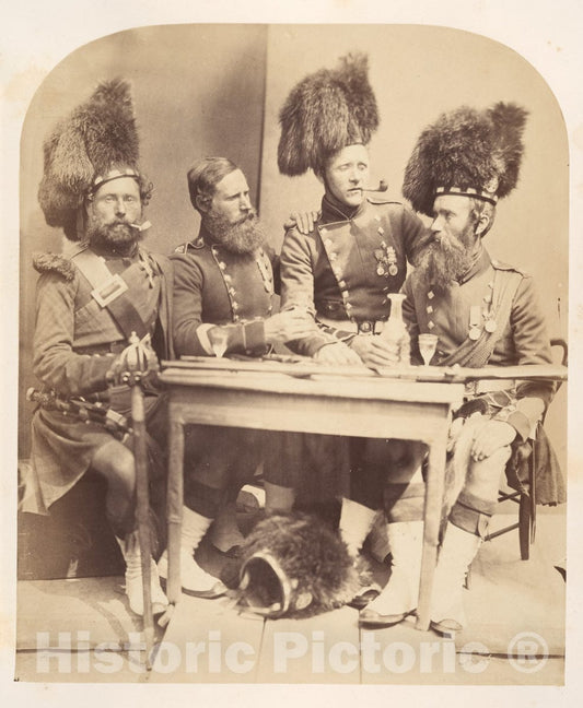 Photo Print : Joseph Cundall - Highlanders : Vintage Wall Art