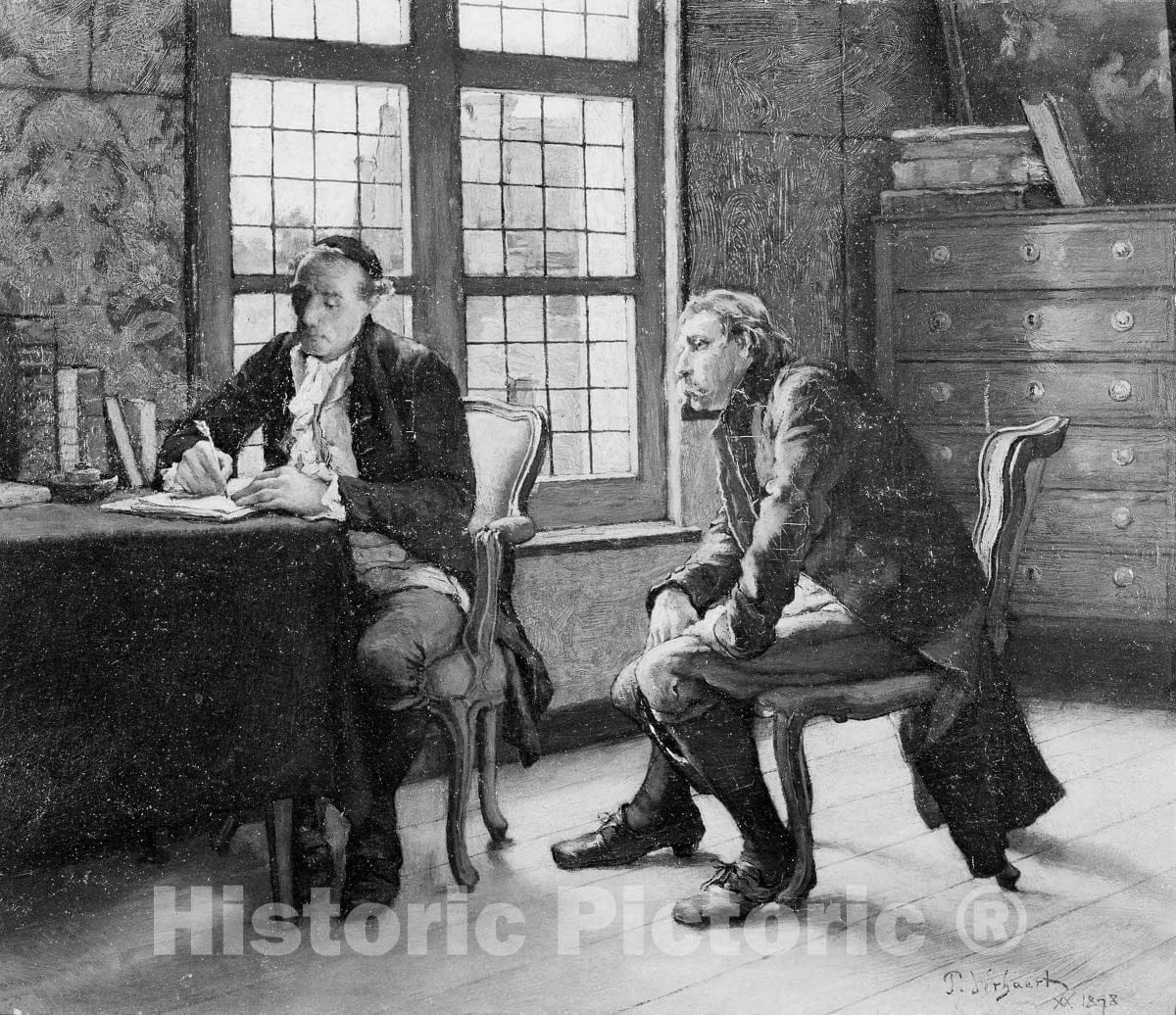 Art Print : At the Justice of The Peace, Pieter Verhaert, c 1978, Vintage Wall Decor :