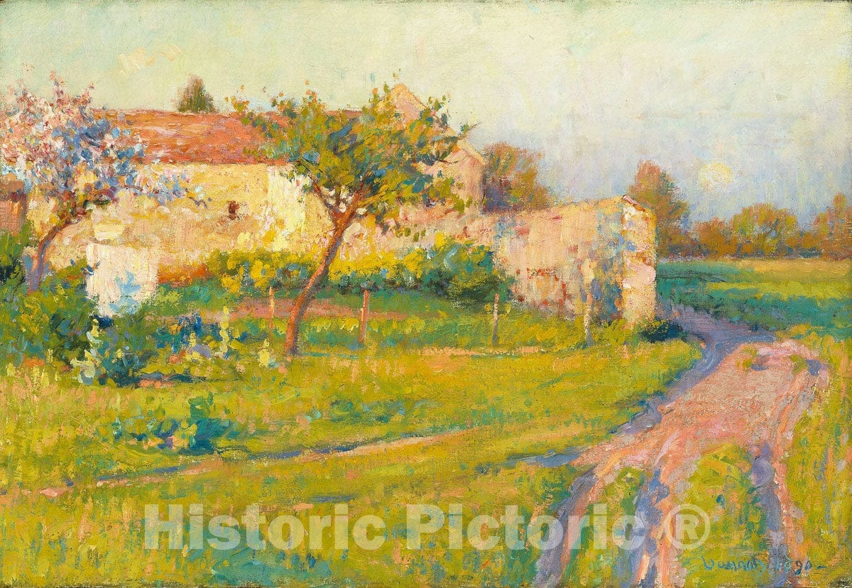 Art Print : Spring in France, Robert William Vonnoh, c 1898, Vintage Wall Decor :
