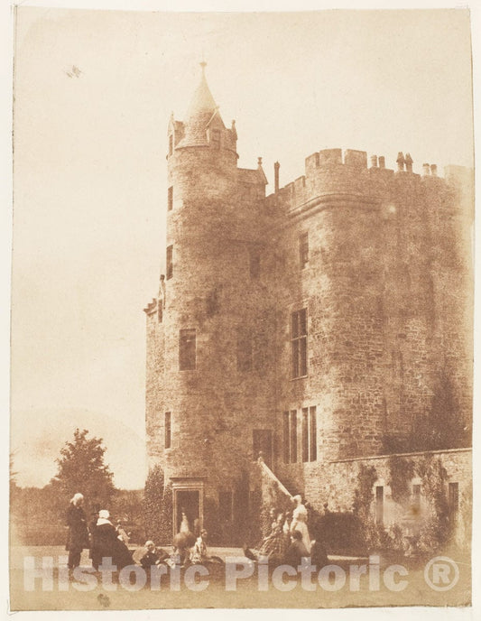 Photo Print : Hill and Adamson - Bonaly Towers : Vintage Wall Art
