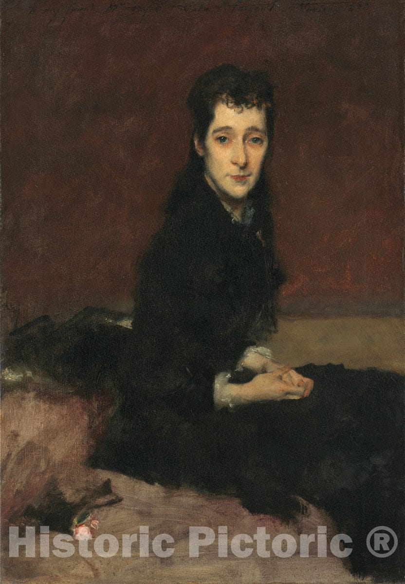 Art Print : Mrs. Charles Gifford Dyer (Mary Anthony), John Singer Sargent, c 1941, Vintage Wall Decor :