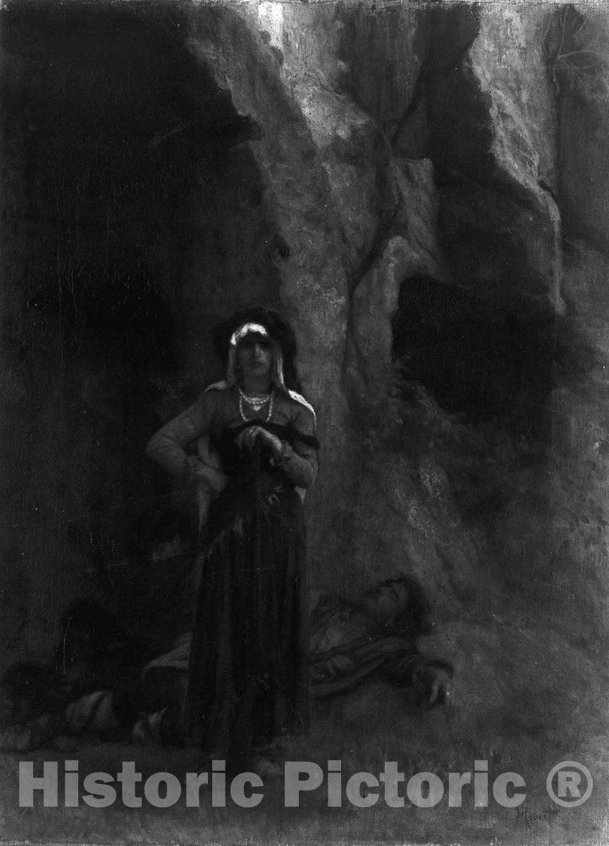 Art Print : On Guard, Antoine Auguste Ernest Hebert, c 1942, Vintage Wall Decor :