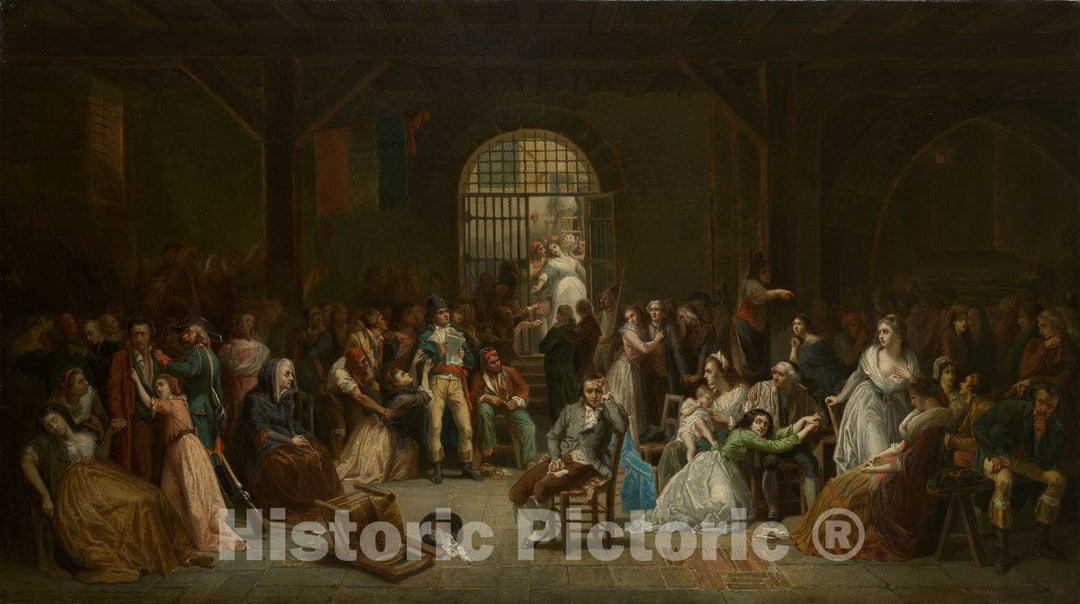 Art Print : The Roll Call of the Last Victims of the Terror, Charles Louis-Lucien Muller, c 1905, Vintage Wall Decor :