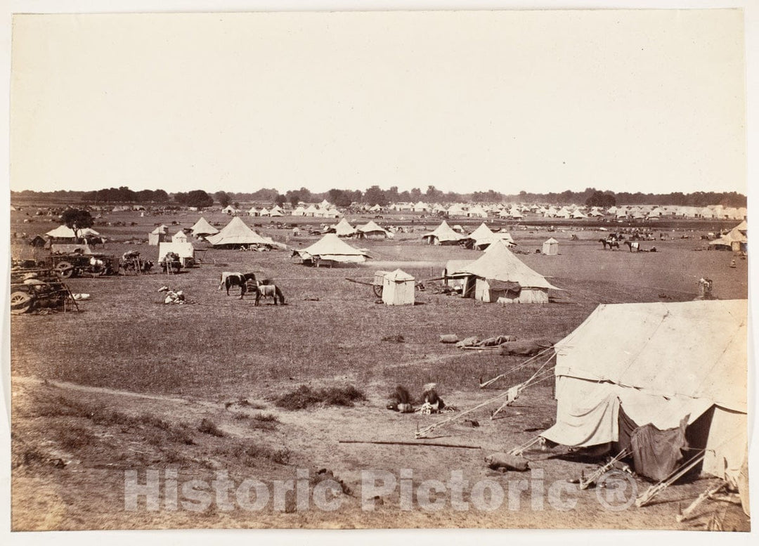 Photo Print : Outskirts of Governor Generals Camp : Vintage Wall Art