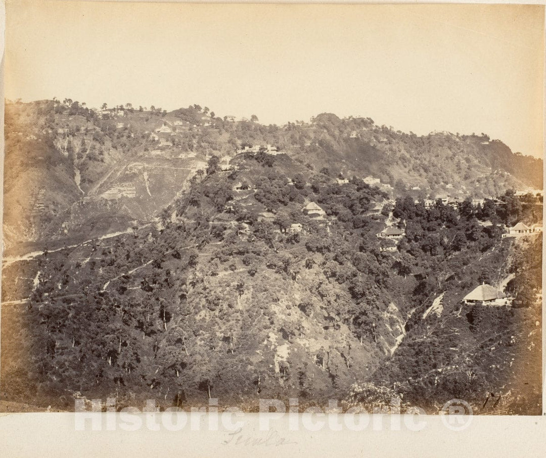 Photo Print : View of Simla 1 : Vintage Wall Art