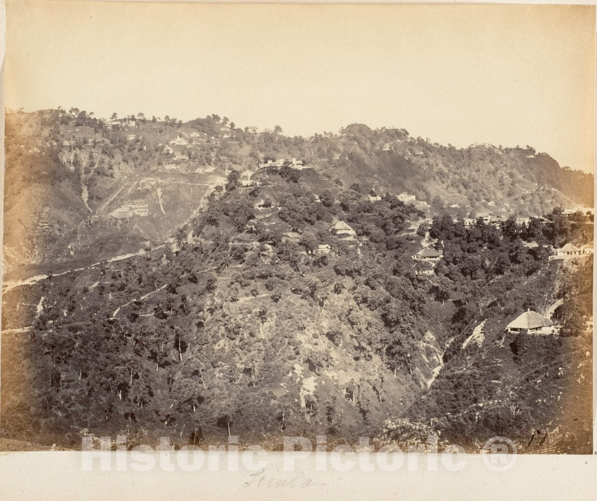 Photo Print : View of Simla 1 : Vintage Wall Art
