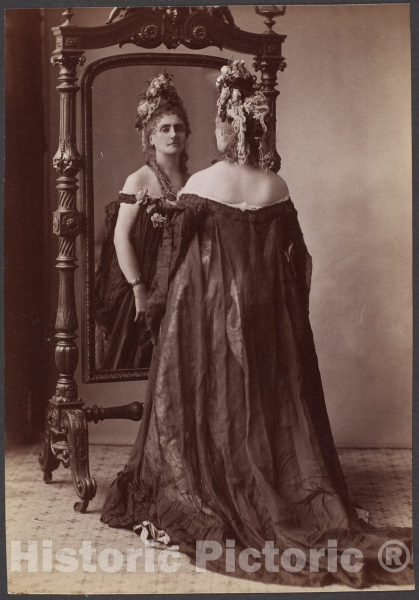 Photo Print : Pierre-Louis Pierson - Countess de Castiglione, from Série des Roses 2 : Vintage Wall Art