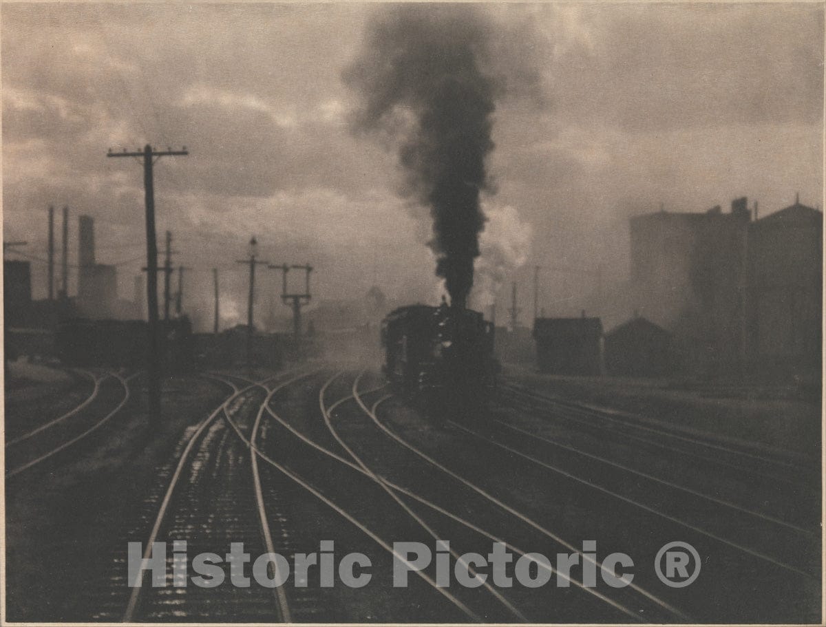 Photo Print : Alfred Stieglitz - The Hand of Man 2 : Vintage Wall Art