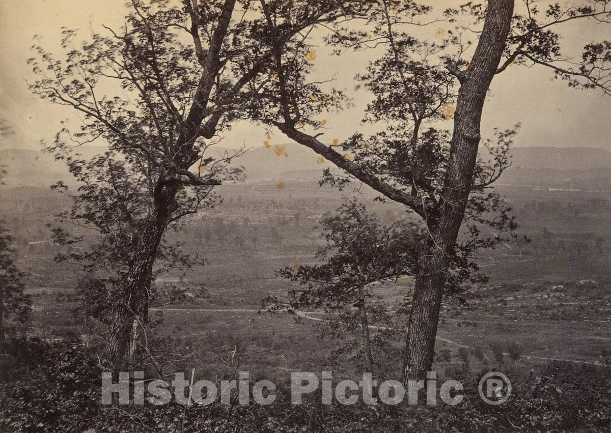 Photo Print : George N. Barnard - Orchard Knob from Mission Ridge : Vintage Wall Art