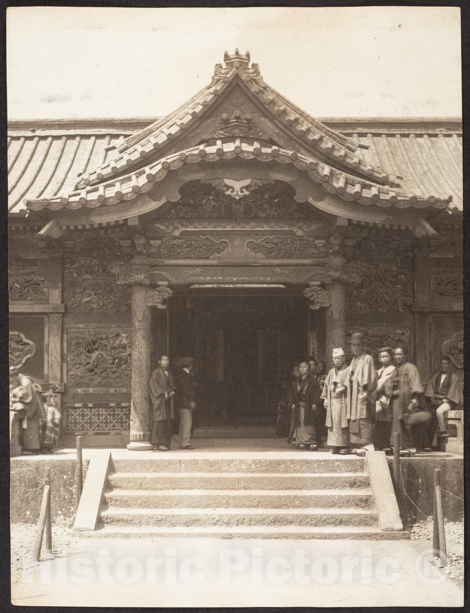 Photo Print : Adolf de Meyer - Ueno T?sh?-g? Shrine, Tokyo, Japan} : Vintage Wall Art