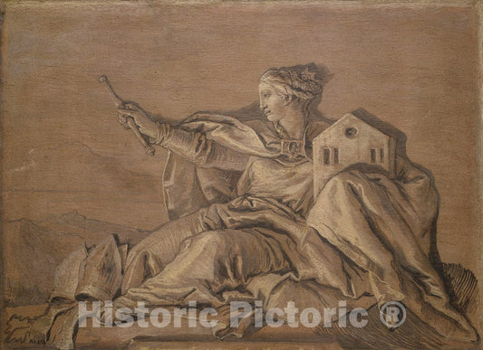 Art Print : Giovanni Domenico Tiepolo - Europe : Vintage Wall Art