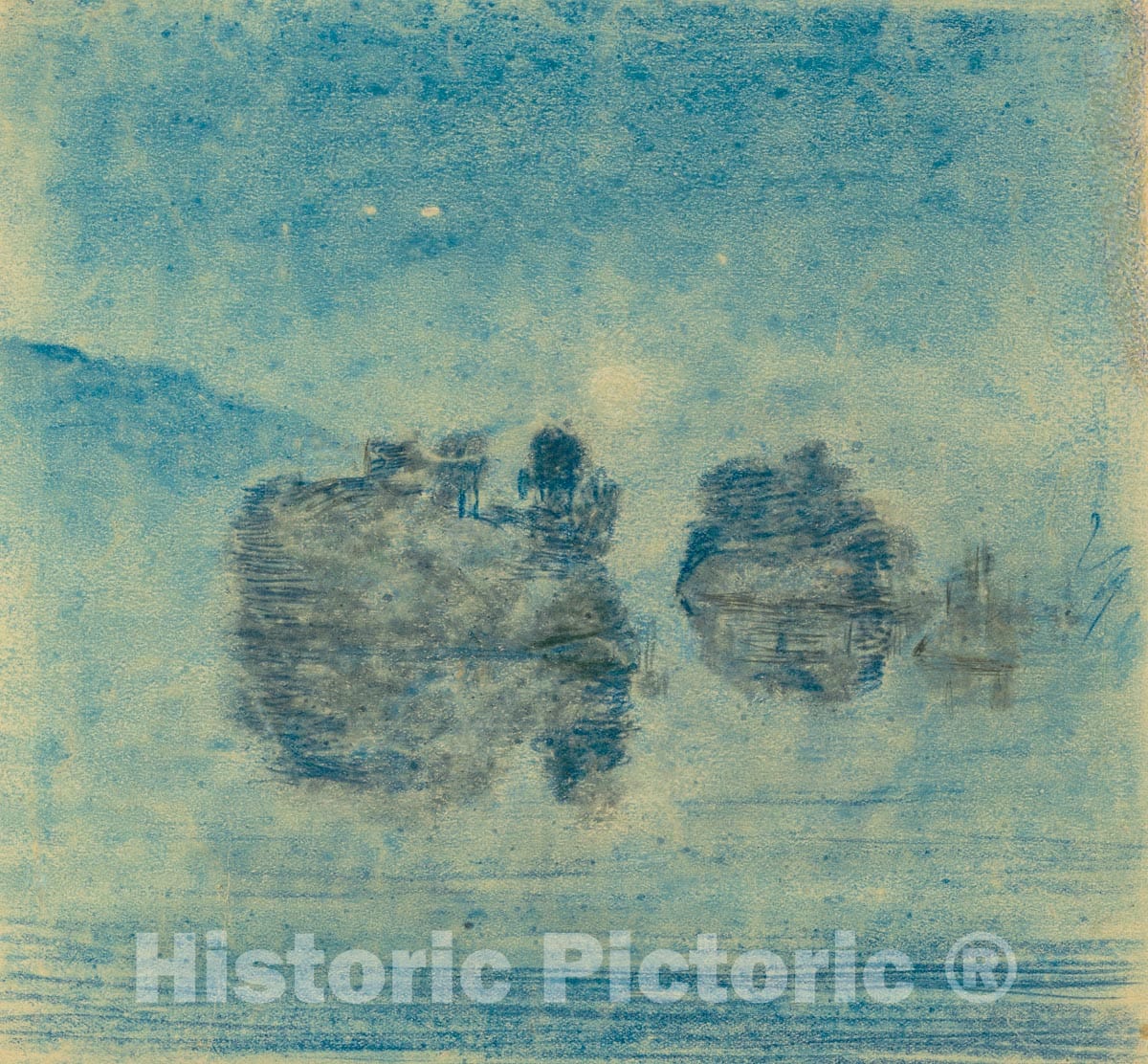 Art Print : Arthur B. Davies - Islands of Victories : Vintage Wall Art