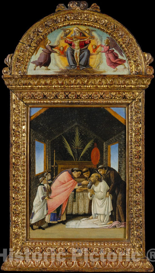Art Print : Botticelli (Alessandro di Mariano Filipepi) - The Last Communion of Saint Jerome : Vintage Wall Art